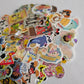Cartoon Character Kawaii Sticker Flakes 100 Lot Sack Gifts Collectible Japan