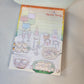 Nyanko Party Large Memo Pad Sticker Page Kawaii Stationery Notepad Collectible
