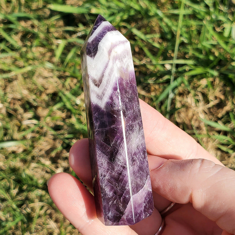 Dream Amethyst Chevron Generator Tower Crystals Collectible Gifts