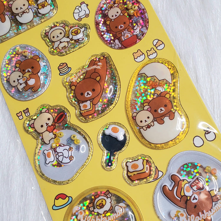 San-x Rilakkuma Stickers Sticker Sheet Shaka Shaker Kawaii Japan