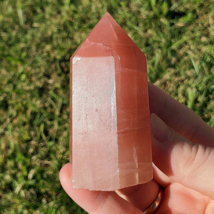 Pink Calcite Tower Generator Crystals Collectible Rocks B