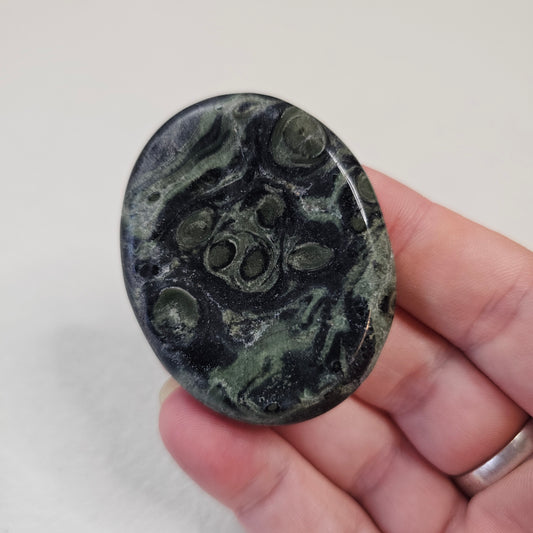 Kambaba Jasper Stone Worry Pocket Stone Crystals Stones BONUS INFO CARD Gifts