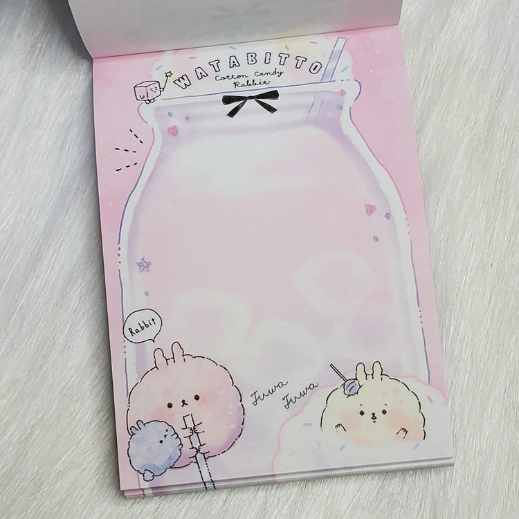 Watabitto Cotton Candy Mini Memo Pad Stationery Collectible Gifts