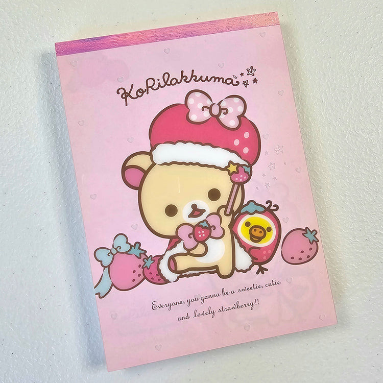 San-x Rilakkuma Korilakkuma Large Memo Pad Kawaii Japan