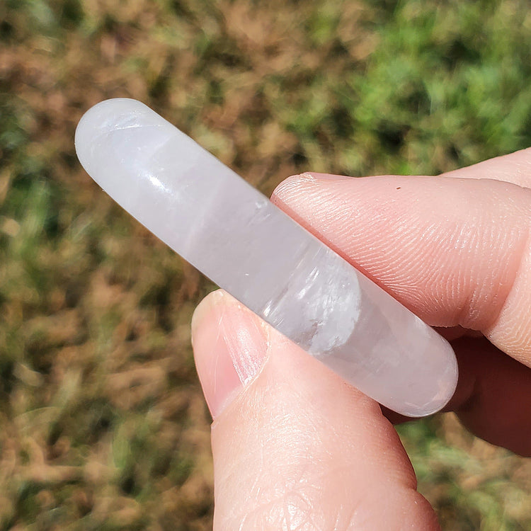 Clear Quartz Beautiful Worry Pocket Stone Crystals Mineral BONUS Info Card Gifts