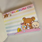 Rilakkuma Large Memo Pad Sticker Page Kawaii Stationery Notepad Collectible