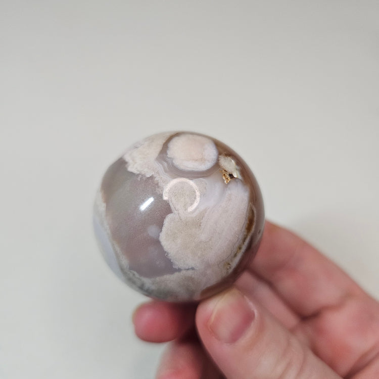 Green Flower Agate Sphere High Quality Collectible