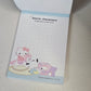 Kawaii Characters Mini Memo Pad Japan Stationery Collectible Gifts Deadstock