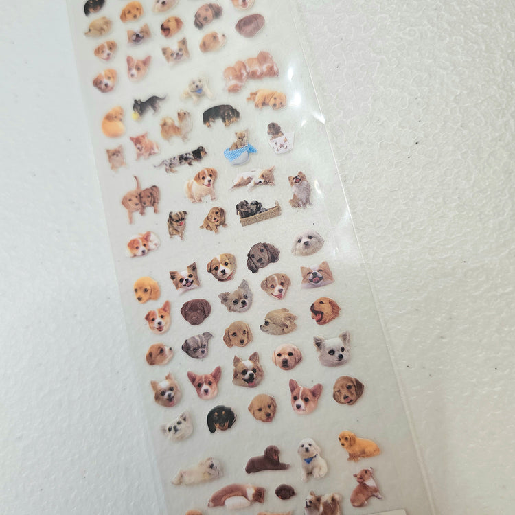 San-x Puppies Kawaii Stickers Sticker Sheet Vintage Japan Collectible Cute Gifts