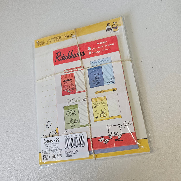 Rilakkuma Letterset stationery Set Kawaii Japan Mail Letter Writing Collectible Gifts
