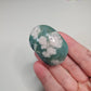 Green Flower Agate Palm Pocket Stone Crystals Minerals Stones Natural