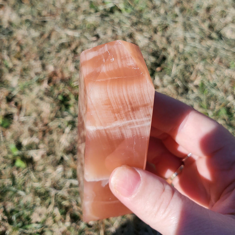 Honey Calcite Tower Obelisk Crystal Gift Gorgeous Quality