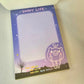 Happy Life Large Memo Pad Sticker Page Kawaii Stationery Notepad Collectible Used