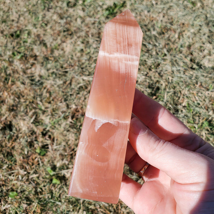 Honey Calcite Tower Obelisk Crystal Gift Gorgeous Quality