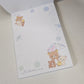 San-x Rilakkuma Large Memo Pad Rain Kawaii Stationery Notepad Collectible Gifts