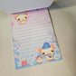 Robin Milk Large Memo Pad Sticker Page Kawaii Stationery Notepad Used