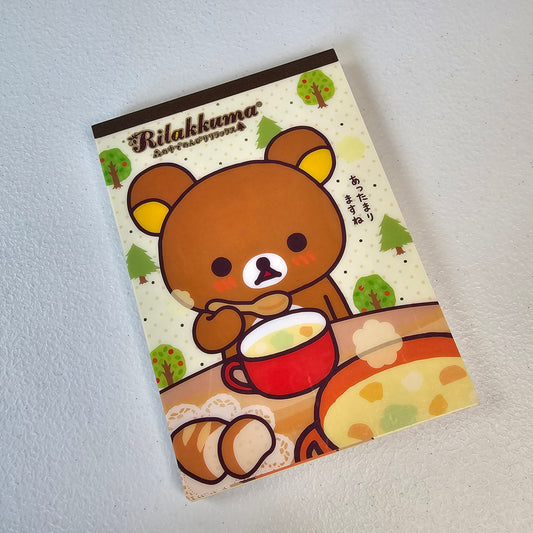 Rilakkuma Large Memo Pad Sticker Page Kawaii Stationery Notepad Collectible Used
