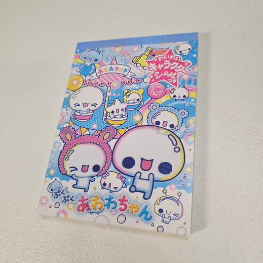 Awawa chan Large Memo Pad Rain Kawaii Stationery Notepad Collectible Gifts