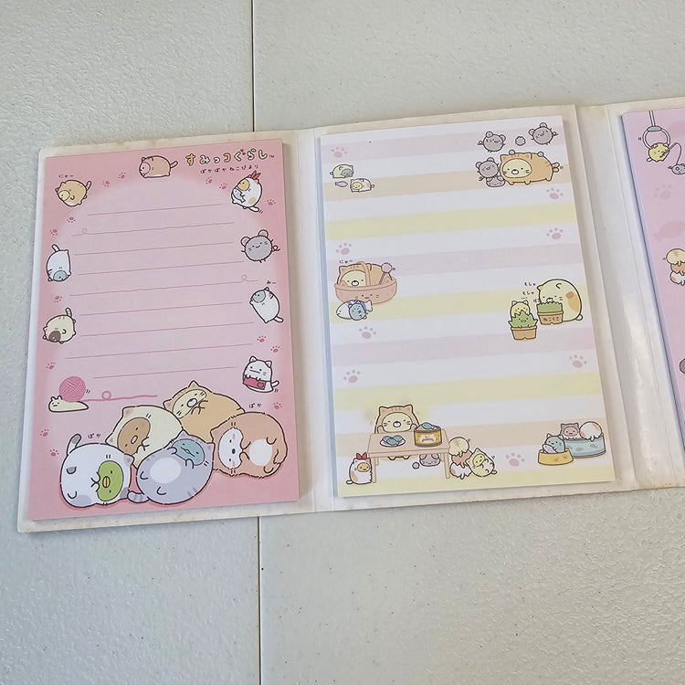 Sumikko Gurashi Fold Out Memo Pad Kawaii Stationery Collectible Gifts Used