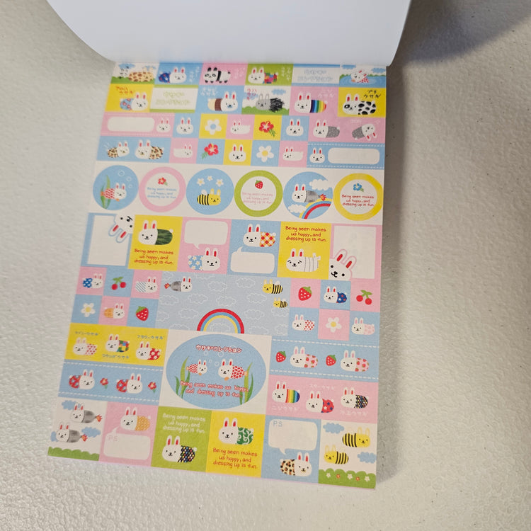 Usacolle Large Memo Pad Sticker Page Kawaii Stationery Notepad Collectible Gifts