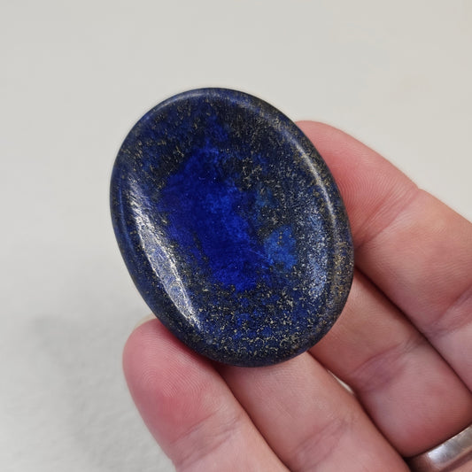 Lapis Lazuli Worry Pocket Stone Pyrite Crystal BONUS Info Card Gifts