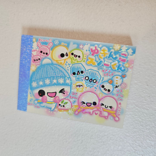 Snowman Kawaii Mini Memo Pad Kawaii Stationery Collectible Gifts