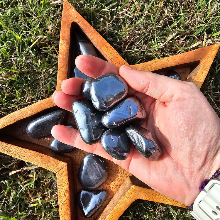 Hematite Stones 1 kilo Crystals Collectible Healing Reiki Polished LOT