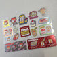 Nyanko Burger Kawaii Stickers Sticker Sheet Vintage Japan Collectible Cute Gifts