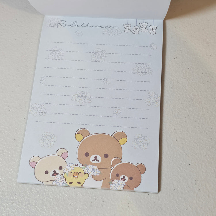 San-x Rilakkuma Korilakkuma Large Memo Pad Kawaii Japan
