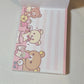 San-x Rilakkuma Korilakkuma Large Memo Pad Kawaii Japan