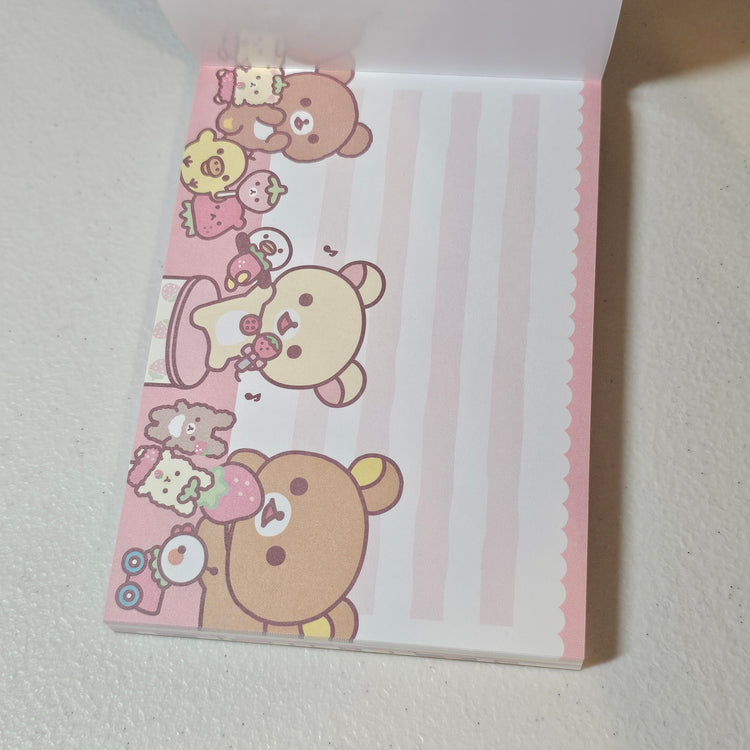 San-x Rilakkuma Korilakkuma Large Memo Pad Kawaii Japan