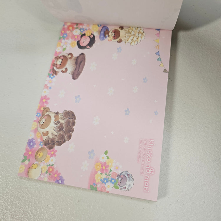 Kinoko no mori Large Memo Pad Crux Kawaii Stationery Notepad