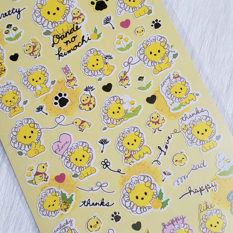 San-x Dande no kimochi Stickers Sticker Sheet Kawaii Japan Collectible Cute Gifts