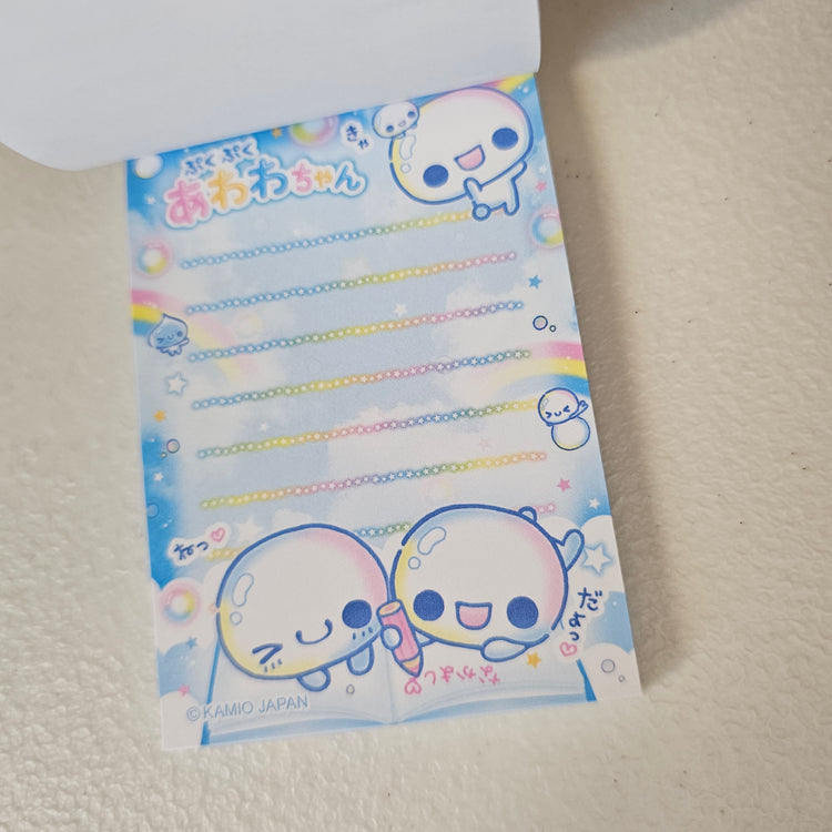 Awawa chan Mini Memo Pad Kawaii Stationery Collectible Gifts