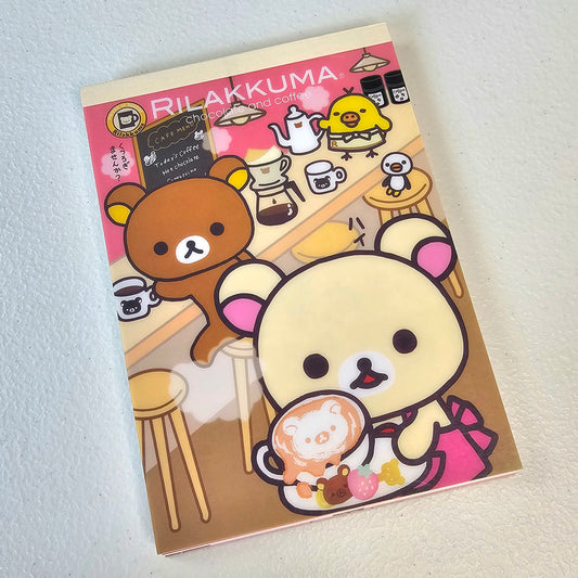 Rilakkuma Large Memo Pad Sticker Page Kawaii Stationery Notepad Collectible Used