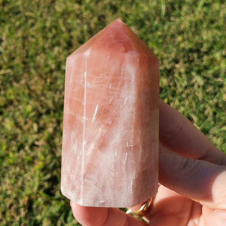 Pink Calcite Tower Generator Crystals Collectible Rocks