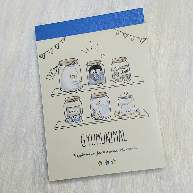 Gyumunimal Crux Mini Memo Pad Stationery Collectible Gifts