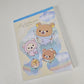San-x Rilakkuma Large Memo Pad Rain Kawaii Stationery Notepad Collectible Gifts