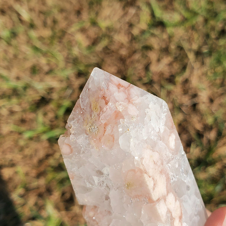 Flower Agate Generator Tower Obelisk Crystals Collectible BONUS INFO CARD