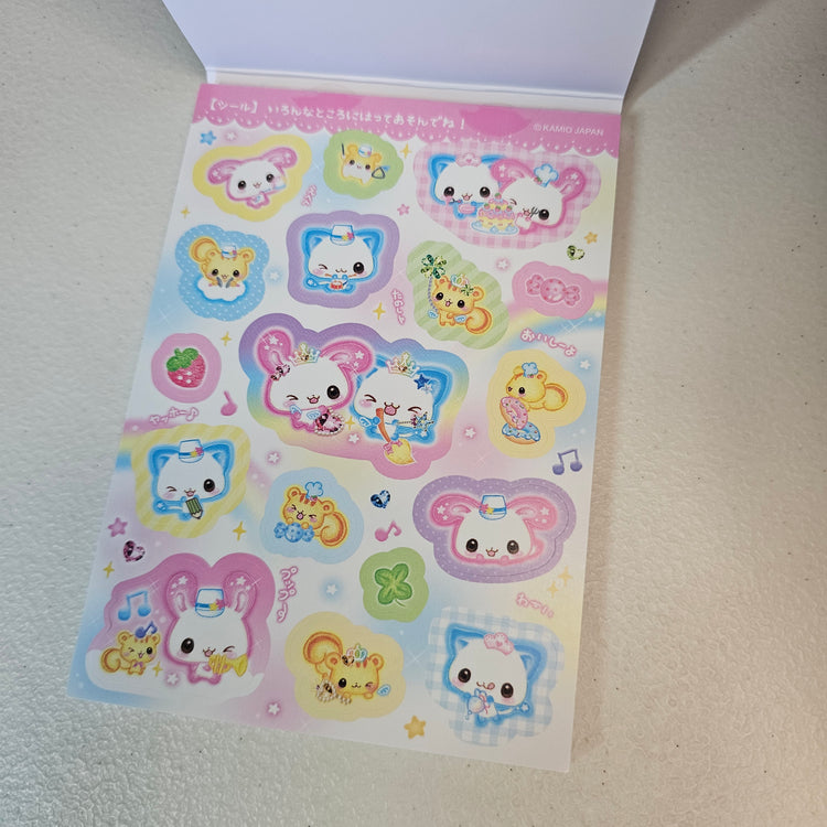 Happy March Large Memo Pad Sticker Page Kamio Kawaii Japan
