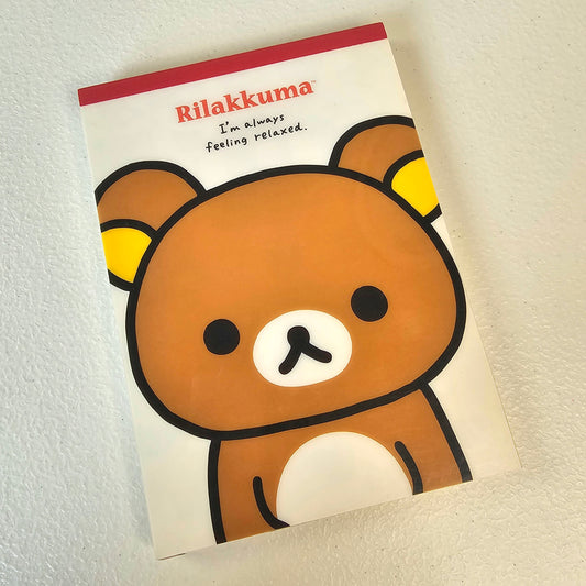 Rilakkuma Large Memo Pad Sticker Page Kawaii Stationery Notepad Collectible Used