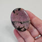 Rhodonite Handcrafted Thumb Pocket Worry Stone Anxiety Relief BONUS Info Card
