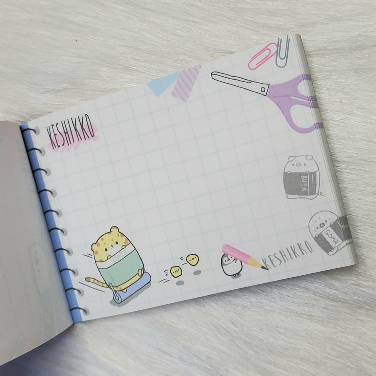 Keshikko Mini Memo Pad Stationery Collectible Gifts B