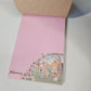 Honey Bee Large Memo Pad Post Card Kawaii Stationery Notepad Used