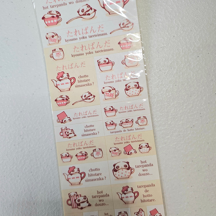 Tare Panda Kawaii Stickers Sticker Sheet Kawaii Japan Collectible Cute Gifts