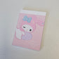 My Melody Mini Memo Pad Kawaii Japan Stationery Collectible Gifts Deadstock