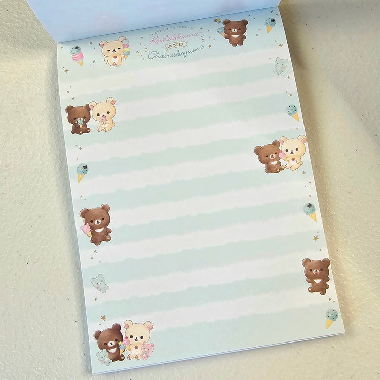 San-x Rilakkuma Large Memo Pad Kawaii Japan