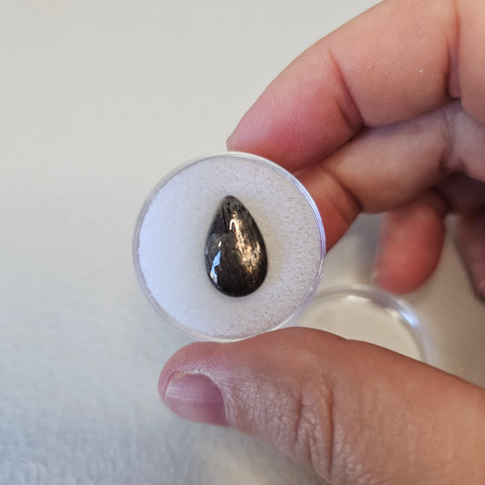 Black Moonstone Cabochon Crystals Minerals Thumbnails Specimen Collectible
