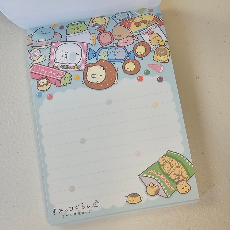 Sumikko Gurashi Memo Pad Kawaii Sticker Page Stationery Collectible Gifts Used