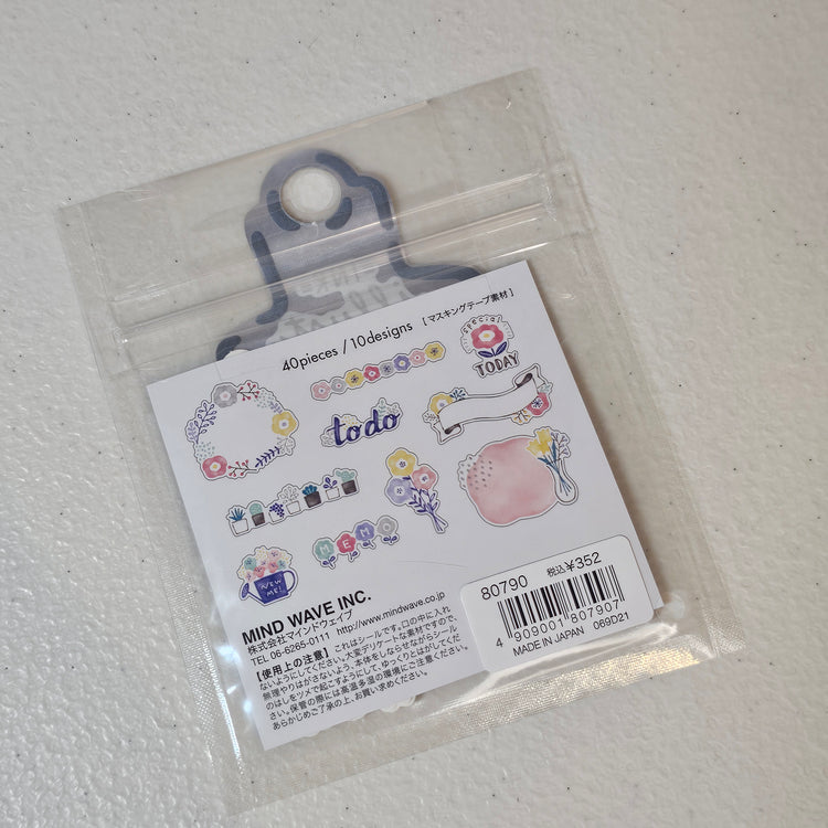 Mind Wave Inc. Japan Stickers Sticker Flakes Kawaii Collectible Cute